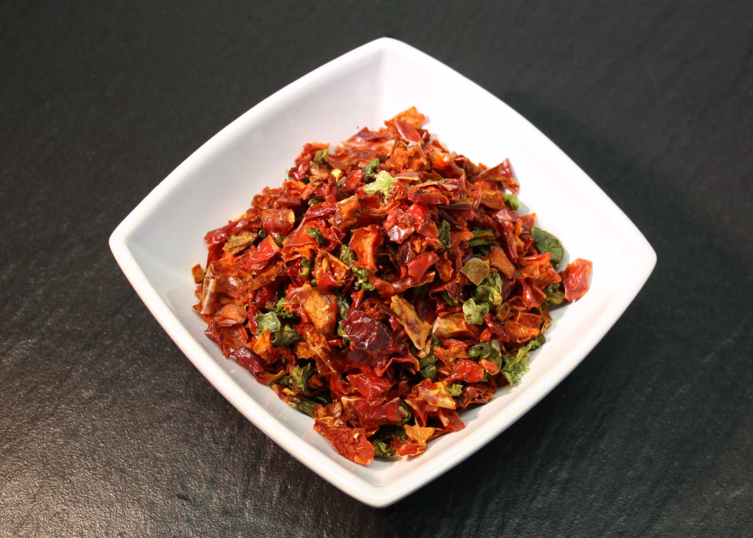 Paprikaflocken gemischt