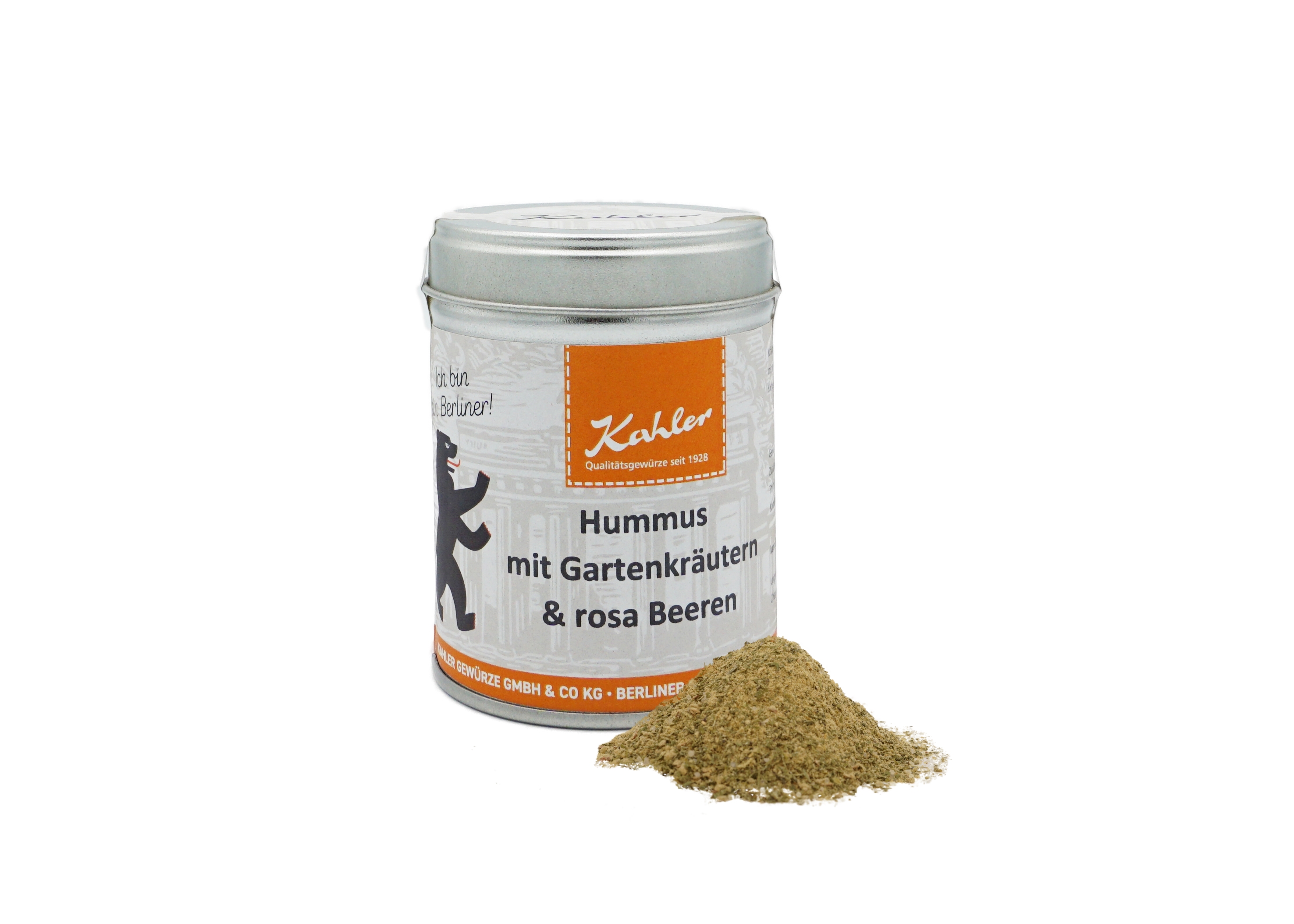 Hummus mit Kräutern & rosa Beeren